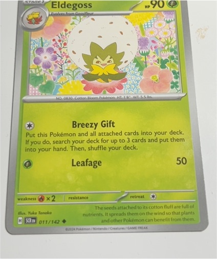 2023 Pokémon Scarlet & Violet Stellar Crown #011 Eldegoss — front
