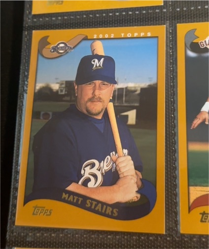 2002 Topps #598 Matt Stairs — front