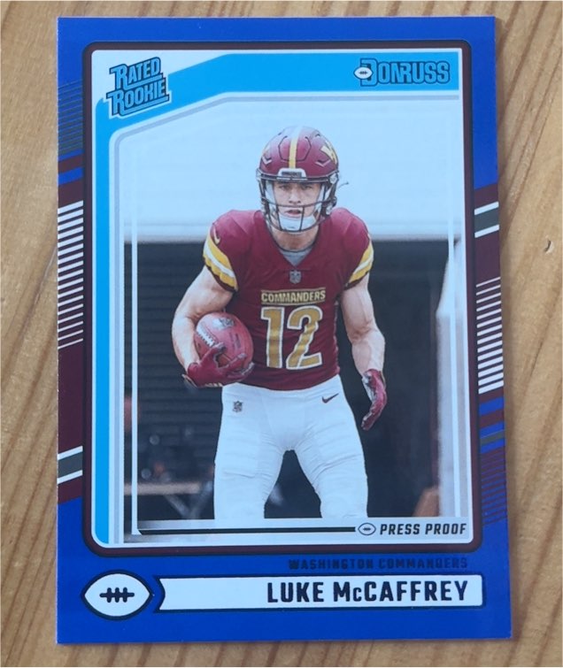 2024 Panini Donruss #302 Luke McCaffrey — front