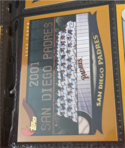 2002 Topps #664 San Diego Padres — front