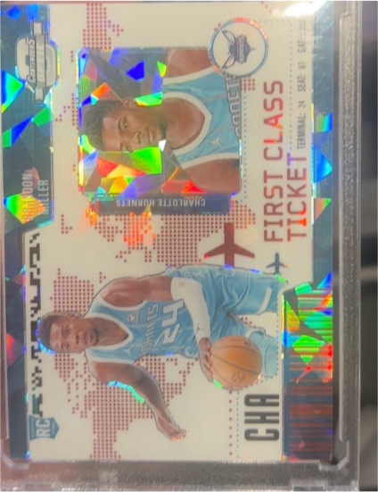 2023 Panini Contenders Optic First Class Ticket #FCT-CHA Charlotte Hornets Team — front