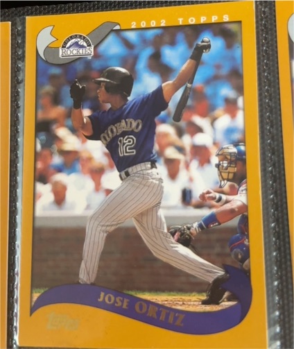2002 Topps #450 Jose Ortiz — front