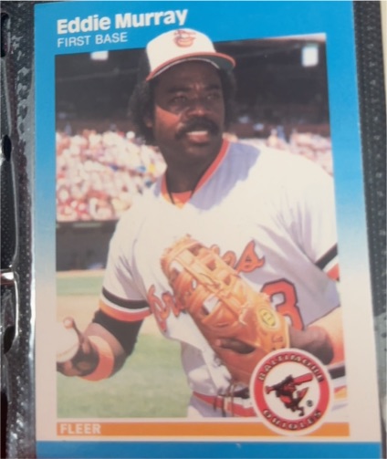 1987 Fleer #476 Eddie Murray — front