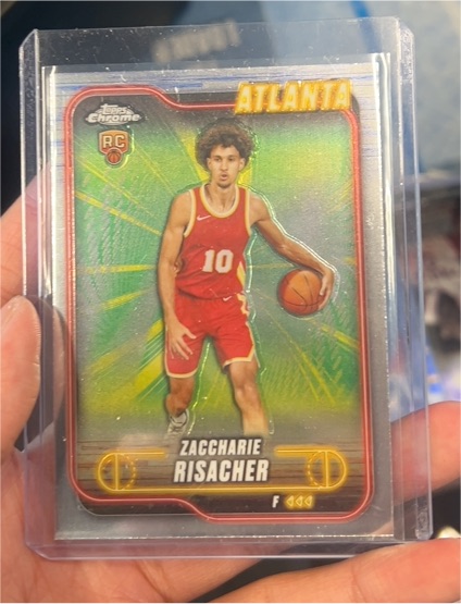 2024-25 Topps Chrome #169 Zaccharie Risacher — front