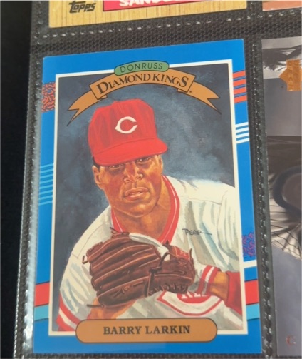 1990 Donruss Diamond Kings #5 Barry Larkin — front