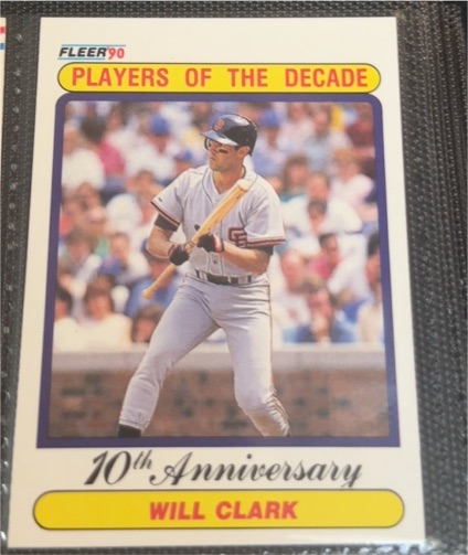1990 Fleer #630 Will Clark — front