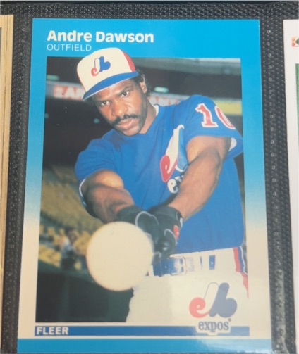 1987 Fleer #316 Andre Dawson — front