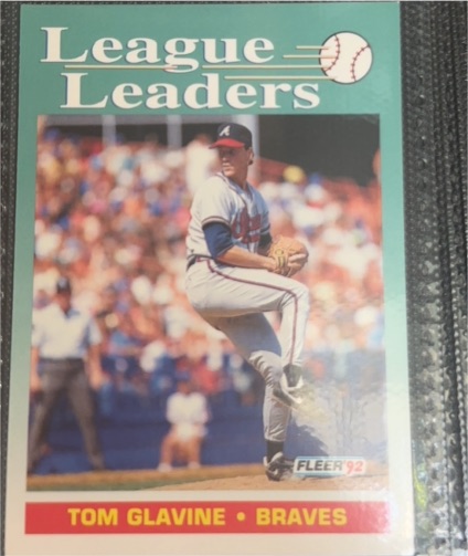 1992 Fleer #694 Tom Glavine — front