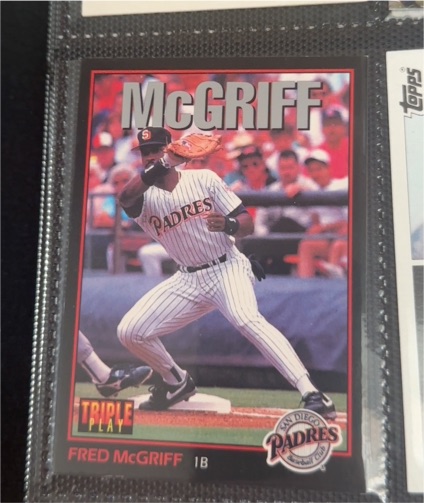 1993 Leaf Triple Play #95 Fred McGriff — front