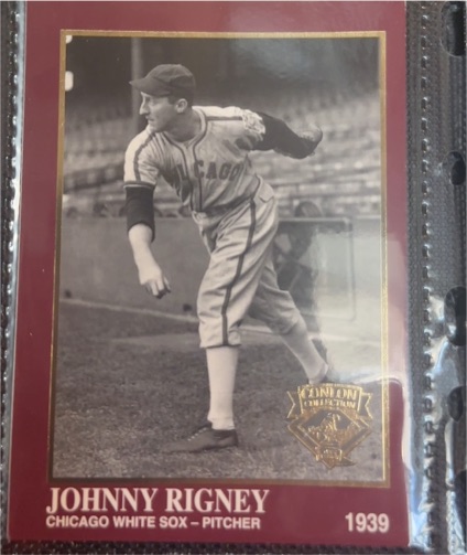 1994 Conlon Collection TSN Burgundy #1225 Johnny Rigney — front