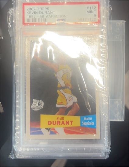 2007-08 Topps 1957-58 Variation #112 Kevin Durant — front