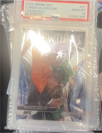 2022 Panini Prizm UFC Fireworks #21 Conor McGregor — front