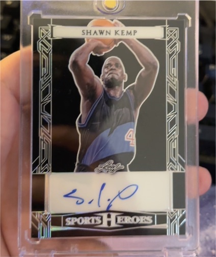 2024 Leaf Sports Heroes #BA-SK1 Shawn Kemp — front