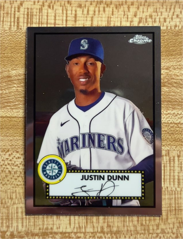 2021 Topps Chrome Platinum Anniversary #309 Justin Dunn — front