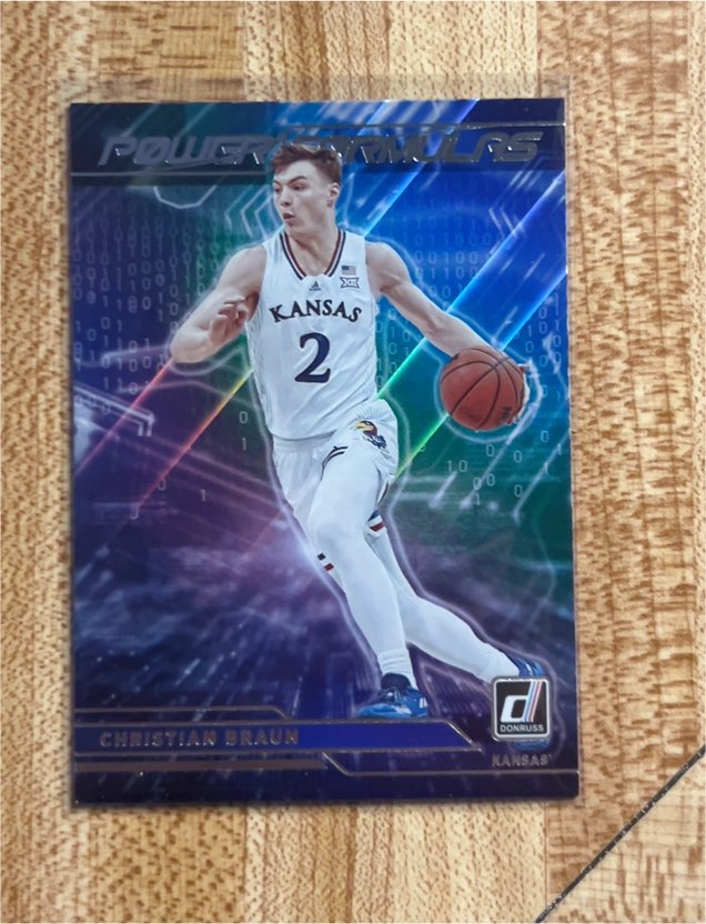 2022-23 Panini Chronicles Draft Picks Donruss Power Formulas #PF-CBR Christian Braun — front