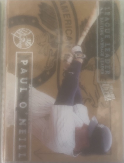 1995 Fleer Ultra League Leaders #1 Paul O'Neill — front
