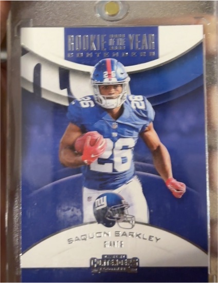 2018 Panini Contenders Rookie of the Year #RYA-SB Saquon Barkley — front