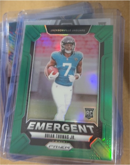 2024 Panini Prizm Emergent #12 Brian Thomas Jr. — front