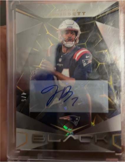 2024 Panini Black Autographs #74 Jacoby Brissett — front