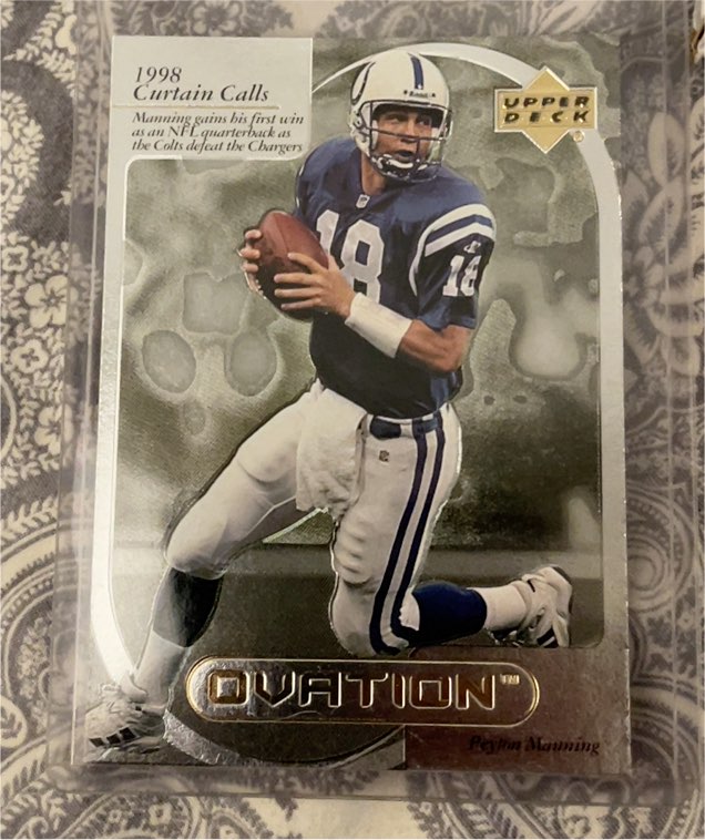 1999 Upper Deck Ovation Curtain Calls #CC1 Peyton Manning — front