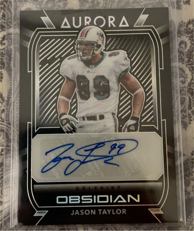 2020 Panini Obsidian Aurora Jason Taylor — front