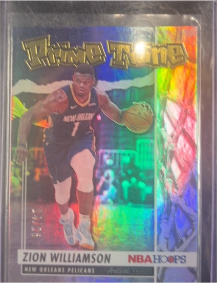 2021-22 Panini NBA Hoops #19 Zion Williamson Prime Twine — front