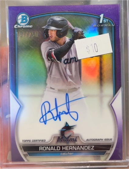 2023 Bowman Chrome #1st Bowman Ronald Hernandez — front