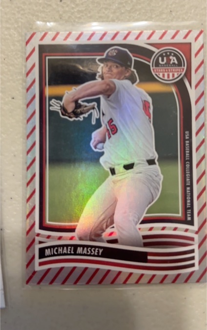 2024 Panini Stars & Stripes USA Baseball #2 Michael Massey — front