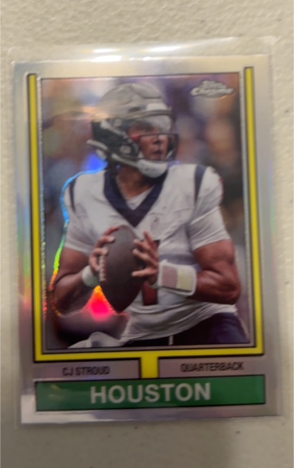 2024 Topps Chrome #74TF-22 CJ Stroud 1974 Topps Football — front