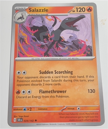 2024 Pokémon Stellar Crown #024 Salazzle — front