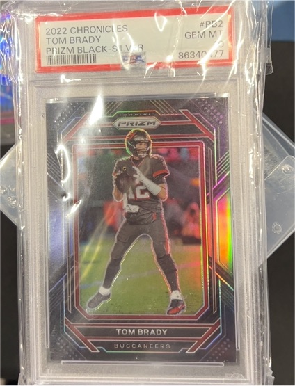 2022 Chronicles Prizm Black-Silver #PB32 Tom Brady — front