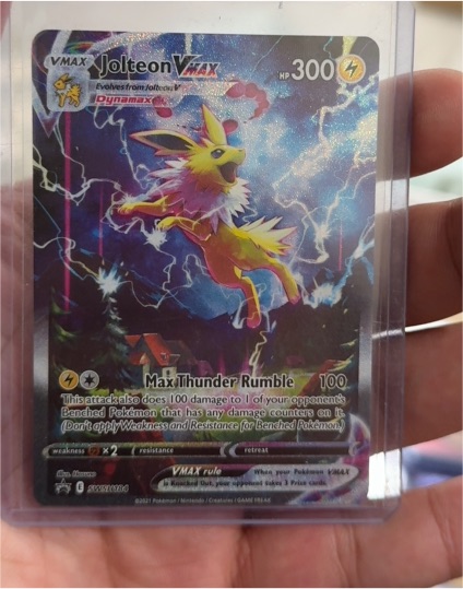 Pokémon TCG Sword & Shield #SWSH184 Jolteon VMAX — front