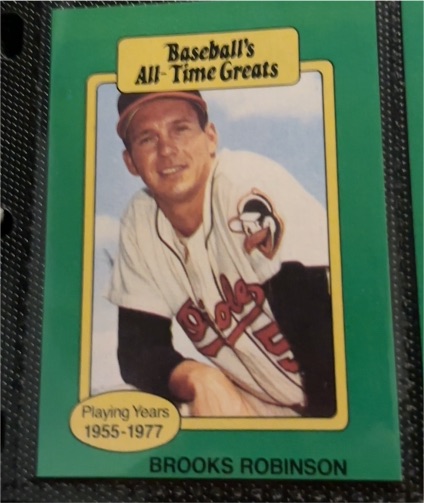 1987 Hygrade Baseball's All-Time Greats Brooks Robinson — front