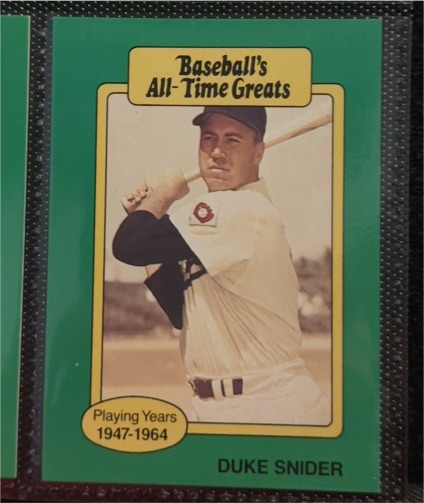 1987 Hygrade All-Time Greats #NNO Duke Snider — front