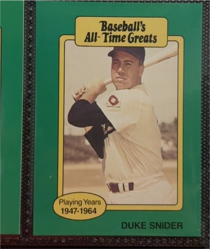 1987 Hygrade All-Time Greats #NNO Duke Snider — front