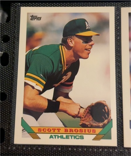1993 Topps Gold #796 Scott Brosius — front