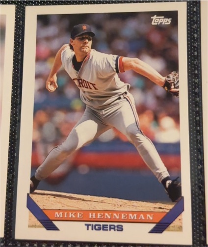 1993 Topps #756 Mike Henneman — front