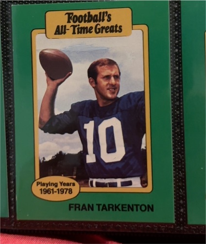 1987 Hygrade Football's All-Time Greats #NNO Fran Tarkenton — front