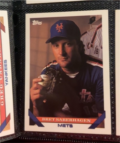 1993 Topps #600 Bret Saberhagen — front