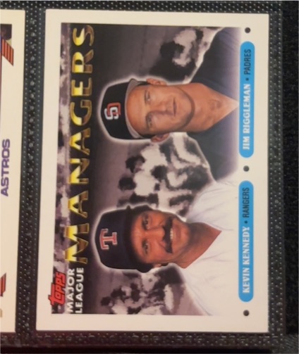 1993 Topps #513 Kevin Kennedy / Jim Riggleman — front