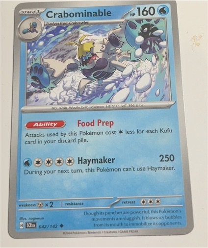 2024 Pokémon #042 Crabominable — front