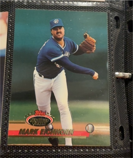 1993 Topps Stadium Club #218 Mark Eichhorn — front