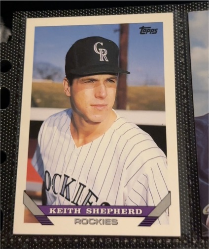 1993 Topps #447 Keith Shepherd — front