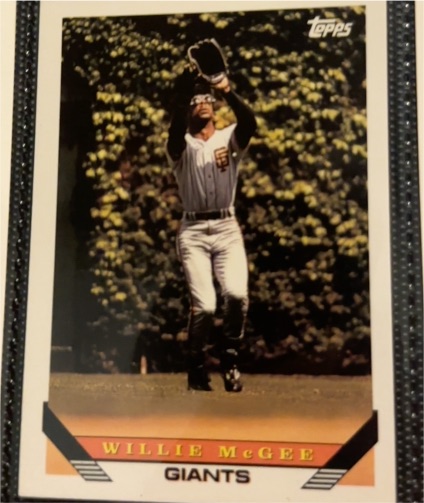 1993 Topps #435 Willie McGee — front
