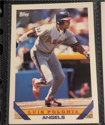 1993 Topps #760 Luis Polonia — front
