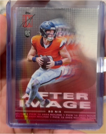 2024 Topps Signature Class #AI-9 Bo Nix After Image — front