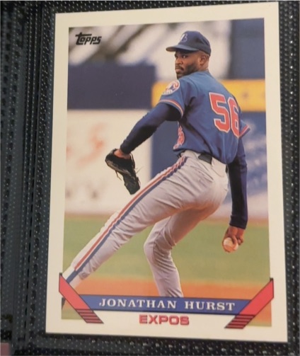 1993 Topps #727 Jonathan Hurst — front