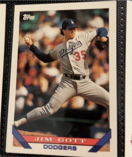 1993 Topps #350 Jim Gott — front