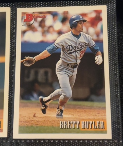 1993 Bowman #208 Brett Butler — front
