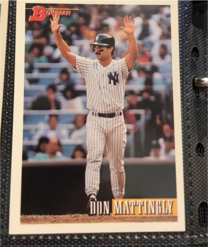 1993 Bowman #595 Don Mattingly — front